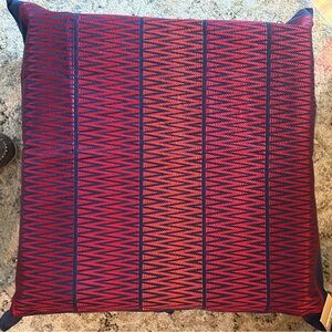 Handcrafted Khaadi Home Red and Blue Accent Pillow Cover Set 1 Floor 2 Sofa